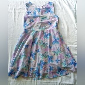 ‼️5 items for $8‼️Place Butterfly Print Dress - Blue and Purple